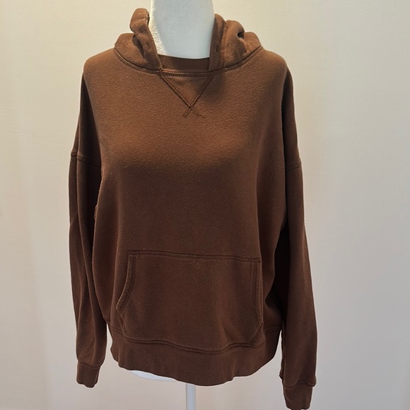 American Eagle Outfitters Tops - American Eagle Outfitters Brown Hoodie Sweater Womens size Xs